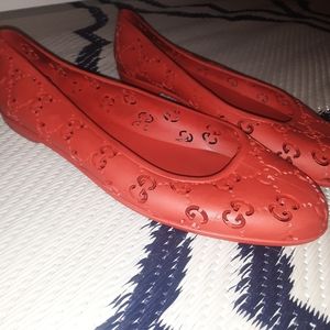 Gucci Interlocking GG Jelly Flats